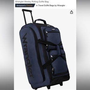 Brand New Wrangler rolling duffel bag